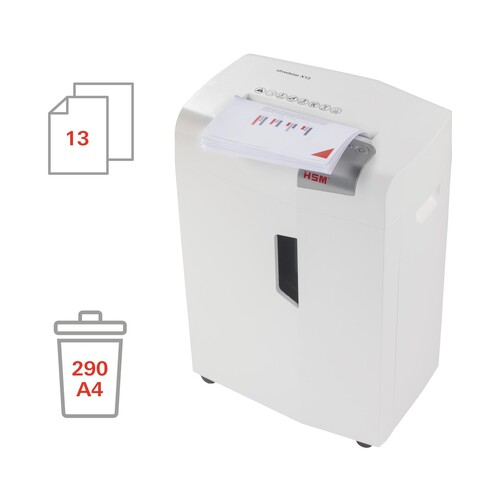Aktenvernichter shredstar X13 für 13Blatt 4x37mm Partikelschnitt HSM 1057121 (Sicherheitsstufe P-4) Produktbild Additional View 3 L