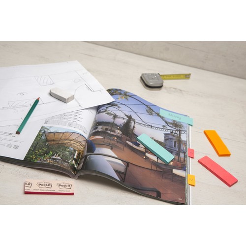 Haftstreifen Post-it Page Marker 22,2x73mm 3 Neonfarben 3M 671-PBO (PACK=3x 50 STÜCK) Produktbild Additional View 2 L