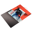 Eckspanner Solid mit 3 Klappen A4 für 150Blatt hellrot PP Leitz 4563-10-20 Produktbild Additional View 1 S
