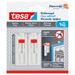 Powerstrips Klebenagel verstellbar Tapete & Putz bis 1kg Haftkraft weiß Tesa 77774-00000-00 (PACK=2 STÜCK) Produktbild