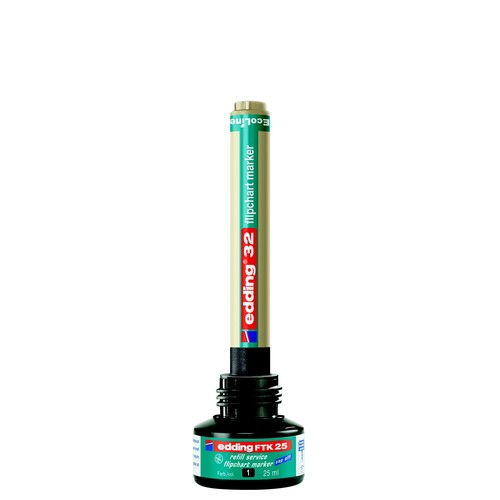 Flipchartmarker EcoLine 32 1-5mm Keilspitze schwarz Edding 4-32001 Produktbild Additional View 5 L
