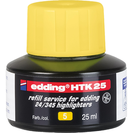 Textmarker-Nachfülltusche EcoLine T25 25ml gelb Edding 4-HTK25005 Produktbild