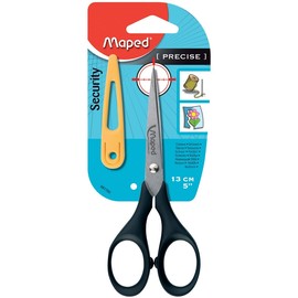 Schere Precise 13cm Kunststoffgriff spitz schwarz Blister Maped 681700 Produktbild