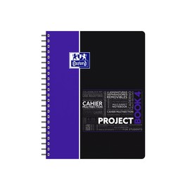 Collegeblock Oxford Student Projectbook A4+ kariert 4-fach Lochung 100Blatt 90g Optik Paper weiß 400037432 Produktbild