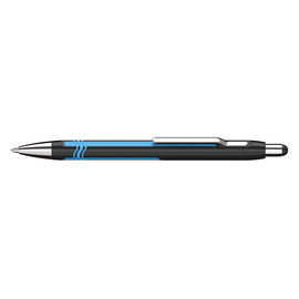 Kugelschreiber Epsilon XB 1,4mm extrabreit schwarz/cyan mit blauer Mine Schneider 138601 Produktbild