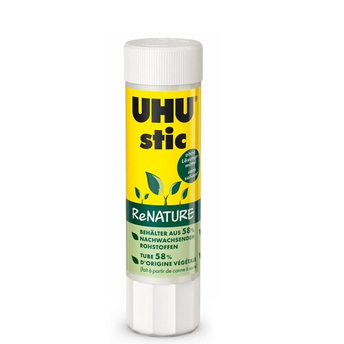 Klebestift Uhu Stic ReNATURE mittel 21g Stift Lösungsmittelfrei UHU 40 (ST=21 GRAMM) Produktbild