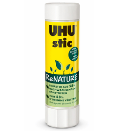 Klebestift Uhu Stic ReNATURE groß 40g Lösungsmittelfrei UHU 47 (ST=40 GRAMM) Produktbild