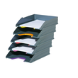 Briefkorb-Set VARIOCOLOR TRAY SET C4 anthrazit/grau Durable 7705-57 (SET=5 STÜCK) Produktbild Additional View 1 S