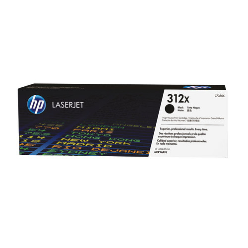 Toner 312X  für Color LaserJet Pro MFP M476 4400Seiten schwarz HP CF380X Produktbild Front View L