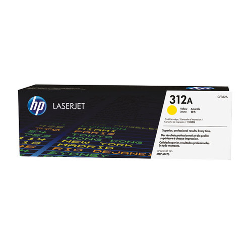 Toner 312A  für Color LaserJet Pro MFP M476 2700Seiten yellow HP CF382A Produktbild Front View L