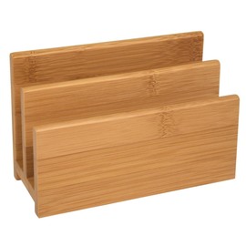 Briefständer BAMBUS mit 2Fächern natur Holz Wedo 61307 Produktbild