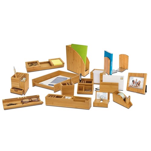 Zettelbox BAMBUS mit Papier 9x9cm natur Holz Wedo 61707 Produktbild Additional View 1 L