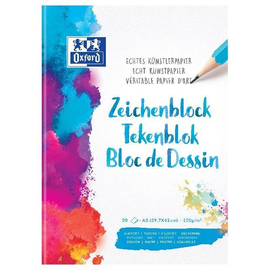 Zeichenblock Oxford A3 20Blatt 120g 100050301 Produktbild