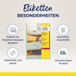 Adress-Etiketten Laser+Kopier 38x21,2mm auf A4 Bögen transparent Zweckform L7551-25 (PACK=1625 STÜCK) Produktbild Additional View 3 S