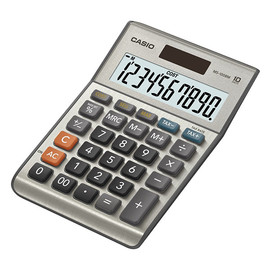 Tischrechner 10-stelliges LC-Display Solar-/Batteriebetrieb Casio MS-100 FM 28,8x103x147mm Produktbild