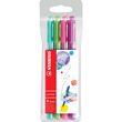 Fasermaler PointMax 0,8mm sortiert Kunststoffetui Stabilo 488/4-01 (ETUI=4 STÜCK) Produktbild Additional View 1 S