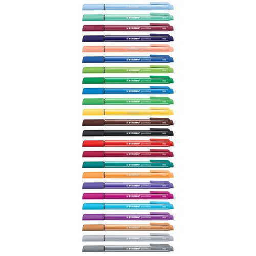 Fasermaler PointMax 0,8mm sortiert Kunststoffetui Stabilo 488/4-01 (ETUI=4 STÜCK) Produktbild Additional View 3 L