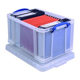 Aufbewahrungsbox mit Deckel 61x31,5x40,2cm 48Liter transparent Really Useful 48C Produktbild