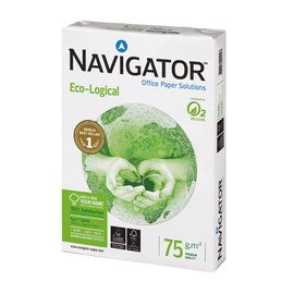 Kopierpapier Navigator Eco-Logical A4 75g weiß FSC EU-Ecolabel 169CIE (PACK=500 BLATT) Produktbild