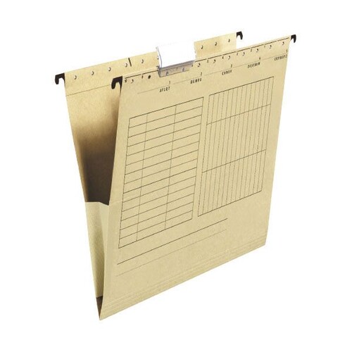 Hängetaschen mit Fröschen für ungelochte Unterlagen braun BestStandard 80004336 (PACK=25 STÜCK) Produktbild Front View L