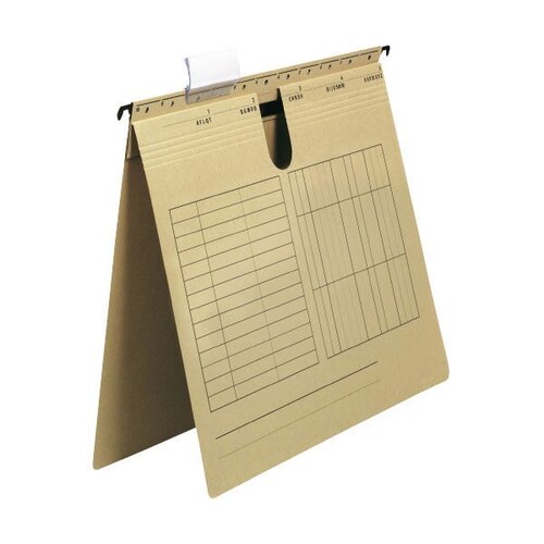 Hängehefter kaufmännische Heftung braun BestStandard (PACK=25 STÜCK) Produktbild Front View L