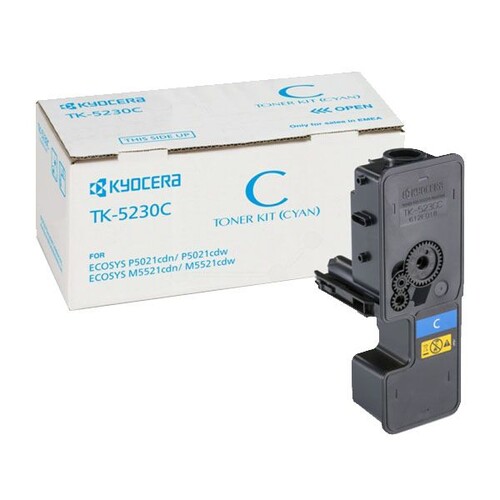 Toner TK-5230C für M-5521CDN/M-5521CDW/ 2200 Seiten cyan Kyocera 1T02R9CNL0 Produktbild Front View L