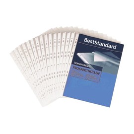 Prospekthüllen oben offen A4 50µ PP genarbt BestStandard 15030 (PACK=100 STÜCK) Produktbild