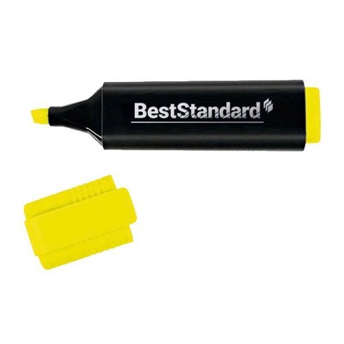 Textmarker 2-5mm Keilspitze gelb BestStandard 3393 Produktbild Front View L