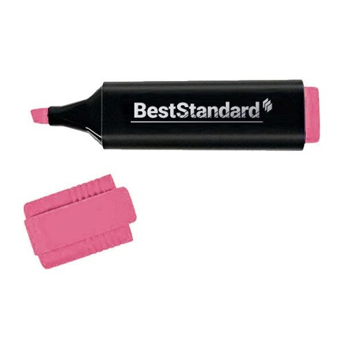 Textmarker 2-5mm Keilspitze rosa BestStandard 3395 Produktbild Front View L
