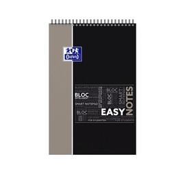 Collegeblock Oxford Student Easynotes A4+ liniert 4-fach Lochung 80Blatt 90g Optik Paper weiß 400019527 Produktbild