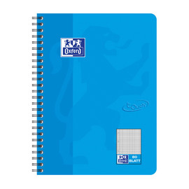 Collegeblock Oxford Touch B5 kariert 80Blatt 90g Optik Paper weiß meerblau 400086488 Produktbild