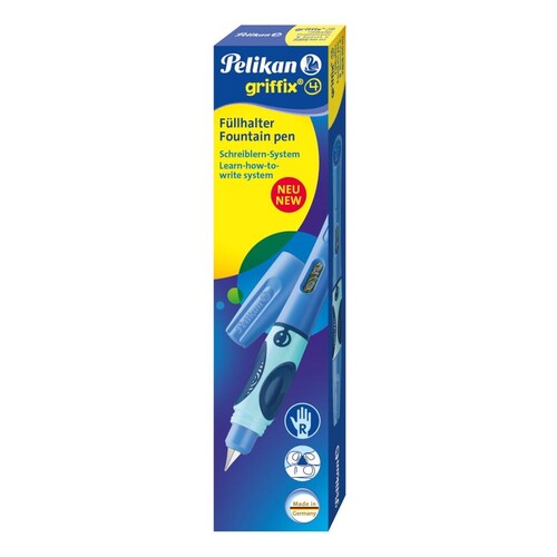 Schulfüller Griffix 4 P2BSR für Rechts- händer mit neuer Drehkappe bluesea/blau Kunststoff Pelikan 805612 Produktbild Additional View 1 L
