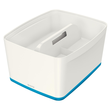 Aufbewahrungsbox MyBox mit Deckel für A4 318x198x385mm 18Liter weiß/blau Kunststoff Leitz 5216-10-36 Produktbild Additional View 1 S