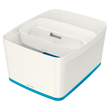 Aufbewahrungsbox MyBox mit Deckel für A4 318x198x385mm 18Liter weiß/blau Kunststoff Leitz 5216-10-36 Produktbild Additional View 6 S