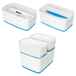 Aufbewahrungsbox MyBox mit Deckel für A5 318x128x191mm 5Liter weiß/blau Kunststoff Leitz 5229-10-36 Produktbild Additional View 8 S