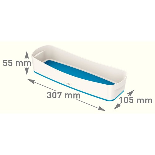 Aufbewahrungsschale MyBox 307x55x105mm weiß/blau Leitz 5258-10-36 Produktbild Additional View 3 L