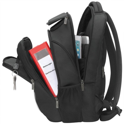 Laptoprucksack Business bis 15,6" 33x16,5x51cm schwarz Wedo 597601 Produktbild Additional View 1 L