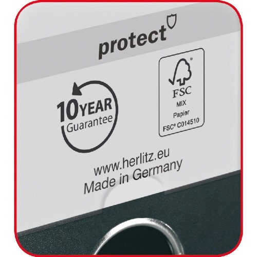 Ordner maX.file protect A4 50mm schwarz PP Herlitz 5450804 Produktbild Additional View 2 L