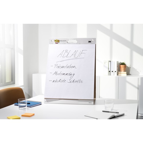 Haftfolie Post-it Meeting Charts mit Aufsteller 50,8x58,4cm blanko weiß 3M 563R (PACK=20 BLATT) Produktbild Additional View 4 L