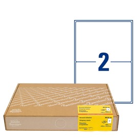 Versand-Etiketten Laser+Kopier 99,1x143,5mm auf A4 Bögen weiß Zweckform 8018-300 (PACK=600 STÜCK) Produktbild