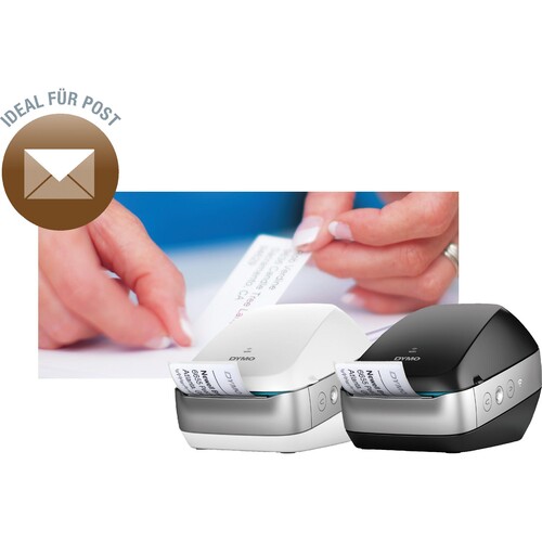 Etikettendrucker LabelWriter Wireless schwarz LW-Etiketten Dymo 2000931 Produktbild Additional View 2 L