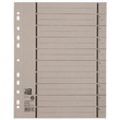 Trennblätter Oxford A4 grau 250g vollfarbig Karton 240x300mm mit perforierten Taben 400004668 (PACK=100 STÜCK) Produktbild