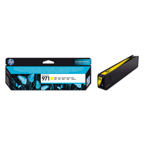 Tintenpatrone 971 für HP OfficeJet Pro X450/X470 2500Seiten yellow HP CN624AE Produktbild Front View L