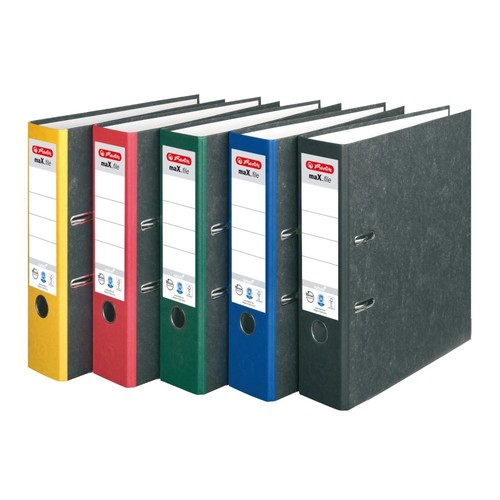 Ordner Max File Nature A4 80mm schwarz Herlitz 300007006 Produktbild Additional View 5 L