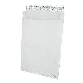 Faltentasche TYVEK ohne Fenster E4 305x406x50mm mit Haftklebung 55g weiß Spitzboden (PACK=100 STÜCK) Produktbild