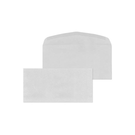 Kuvertierhülle ohne Fenster DIN lang+ 114x229mm innenliegende Seitenklappe 75g grau Recycling Blauer Engel (PACK=1000 STÜCK) Produktbild