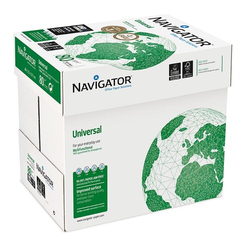 Kopierpapier Navigator Universal A4 80g weiß FSC EU-Ecolabel 169CIE ungeriest (KTN=2500 BLATT) Produktbild Additional View 3 L