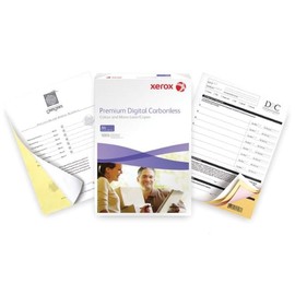 Papier Xerox Carbonless pre-collated Straight A4 4-fach 84g weiß/84g gelb/ 80g rosa/80g blau ECF (PACK=500 BLATT) Produktbild