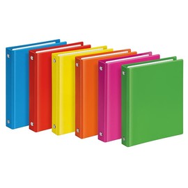 Taschenringbuch VELOCOLOR A6 4Ringe Ringe-Ø13mm sortiert Veloflex 1164300 Produktbild
