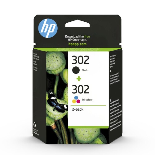 Tintenpatrone 302 MultiPack für HP DeskJet 1110/Envy 4520 schwarz 3,5ml + farbig 4ml HP X4D37AE (PACK=2 STÜCK) Produktbild Additional View 1 L